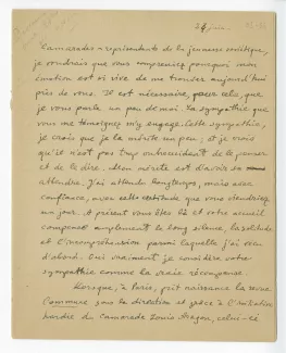 03-54-c A Gide discours 1936 copié par E Dabit p1