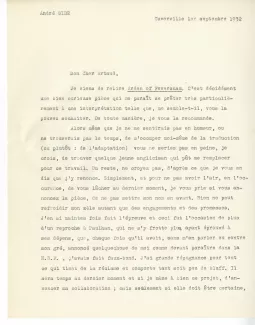 04-08-k A Gide à A Artaud 01 sept 1932 p1