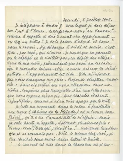 04-26-k F Bonafé sur A Gide 06 juil 1946 p1 recto