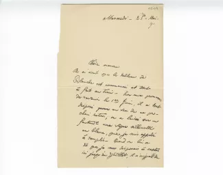 05-08-a A Gide à J Gide 25 mai 1892 recto