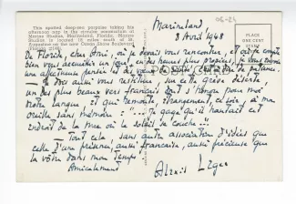 06-24-b Saint John Perse à A Gide 08 avril 1948 recto