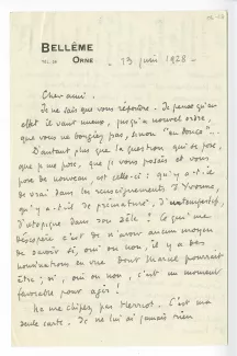 06-28-b R Martin du Gard à A Gide 13 juin 1928 recto