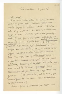 06-28-d R Martin du Gard à A Gide 05 juin 1928 recto