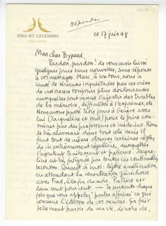 06-29-d Heyd à Gide 17 juin 1948 p1 recto