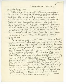 06-29-g Heyd à Gide 10 janv 1947 recto