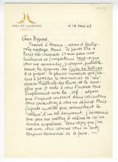 06-29-p Heyd à Gide 14 mai 1948 recto