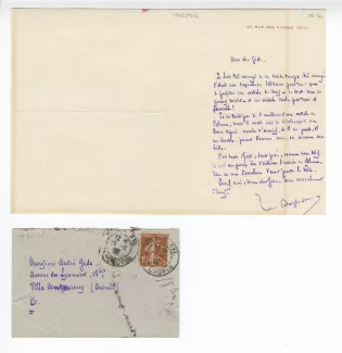06-50-d R Boylesve à A Gide 29 fév 1908 & enveloppe recto