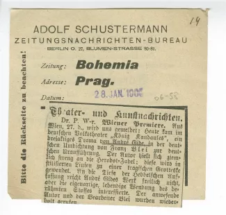 06-58-b Roi Candaule Bohemia Prag 28 janv 1906