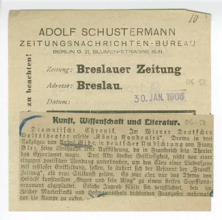 06-58-b Roi Candaule Breslauer Zeitung 30 janv 1906