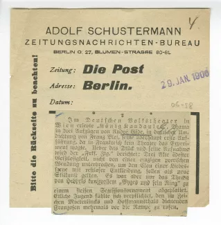 06-58-b Roi Candaule Die Post Berlin 29 janv 1906