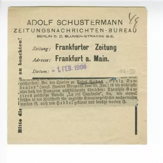 06-58-b Roi Candaule Frankfurter Zeitung 01 fév 1906