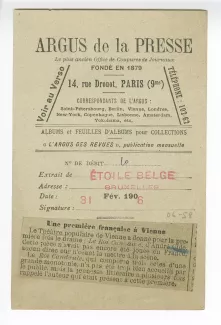 06-58-b Roi Candaule L'Etoile Belge Bruxelles 31 janv 1906