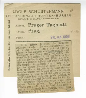 06-58-b Roi Candaule Prager Tagblatt 28 janv 1906
