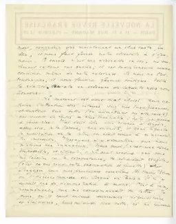 06-66-b J Rivière à A Gide 18 janv 1921 p1 verso