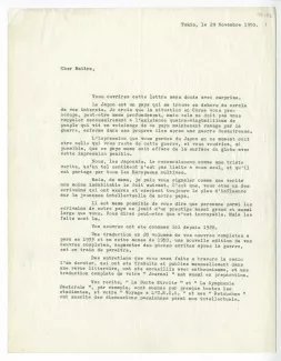 07-86-a M Nakamura à A Gide 29 nov 1950 p1