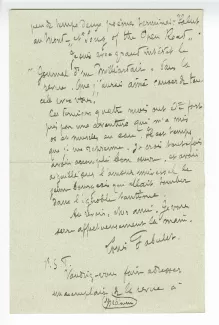 17-09-u L Fabulet à A Gide 03 juin 1913 verso