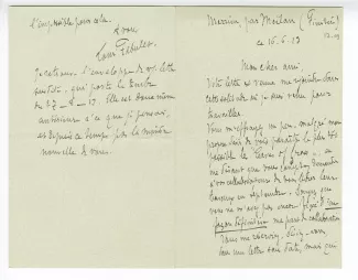 17-09-v L Fabulet à A Gide 16 juin 1913 recto