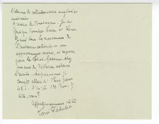 17-09-x L Fabulet à A Gide 21 oct 1913 verso