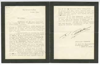 22-01-ah D Combette à A Gide 14 mai 1928