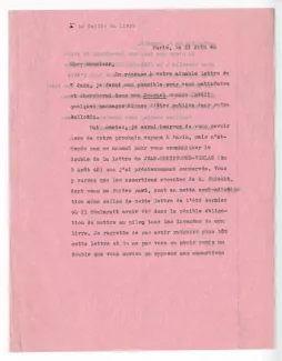 22-04-l A Gide à A Mermoud 11 juin 1946 dactylo recto