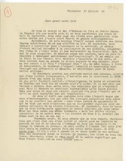 23-16-a J Bousquet à A Gide 31 juil 1939 p1