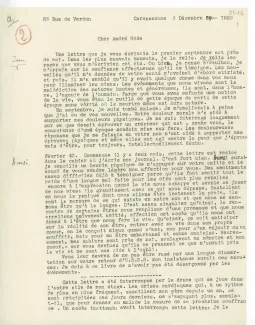 23-16-b J Bousquet à A Gide 03 déc 1939 p1