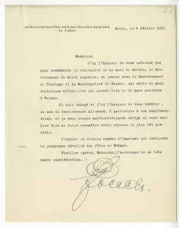 23-18-a L von Hoesch à A Gide 08 fév 1932