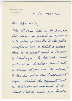 30-01-C-112 EC à MVR 01 mars 1950 p1 recto
