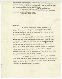 32-01-v AG à KH 26 oct 1950 dactylo
