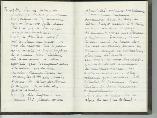 35-05-b É Van Rysselberghe journal de 1944 p14 verso & p15 recto