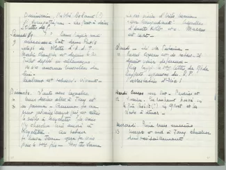 35-05-b É Van Rysselberghe journal de 1944 p43 verso & p44 recto