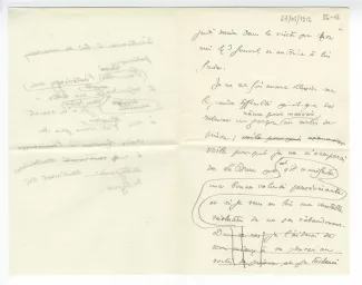 36-03 A Gide à anonyme 27 mai 1912 p2 recto