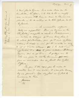 36-03 A Gide visite à mère H Le Brun 18 juin 1912 p2