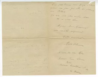 36-03 H Le Brun à A Gide 09 juin 1912 verso