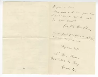 36-03 H Le Brun à sa mère 28 juil 1912 verso