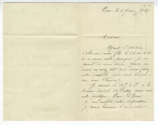 36-03 M Le Brun à A Gide 05 juin 1912 recto