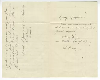 36-03 M Le Brun à A Gide 05 juin 1912 verso