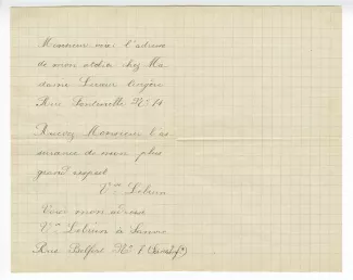 36-03 mère H Le Brun à A Gide 23 sept 1912 verso