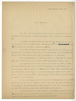 39-18-bs J Dobelle à A Gide 08 mai 1933 p1