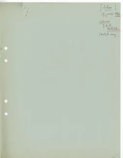 39-18-en J D B McKibbin à A Gide 27 janv 1946 notes Y Davet