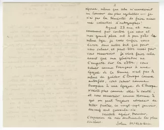 39-18-en J D B McKibbin à A Gide 27 janv 1946 verso
