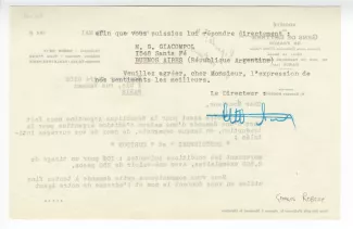 40-01-l G Robert à A Gide 13 mai 1946 verso