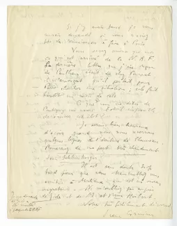 41-01-ax J Grenier à M Van Rysselberghe 02 nov 1940 verso