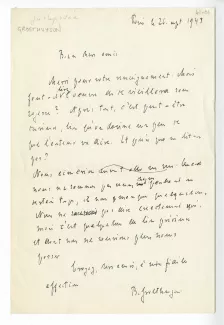 41-01-ay B Groethuysen à anonyme 26 sept 1943