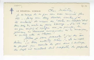 41-01-bi M P Koenig à A Gide 1948 recto