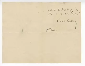 41-01-bt C Lemonnier à Th Van Rysselberghe 01 mai 1893 verso