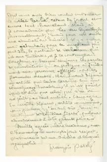 41-01-dc F Porché à M Van Rysselberghe 02 janv 1927 verso