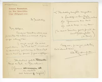 41-01-dd A Rassenfosse à O Maus 30 janv 1899