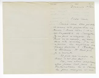 41-01-dh J Rivière à M Van Rysselberghe 01 fév 1925 recto