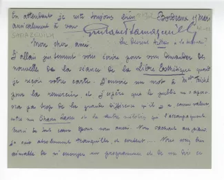 41-01-dk G Samazeuilh à O Maus 15 mars 1902 recto
